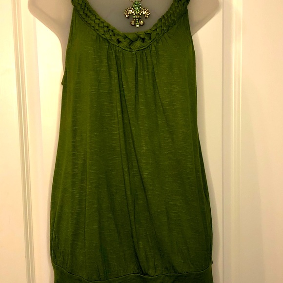 Apt 9 IRISH Green Braided Top Size Large - Picture 3 of 13
